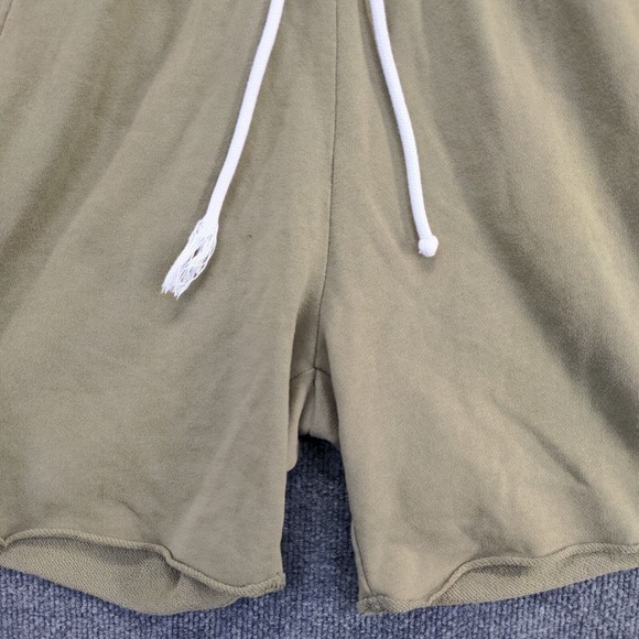 H&M Women's Regular Fit Cut Off Sweat Shorts Green Size Small Cotton Blend - Picture 7 of 11